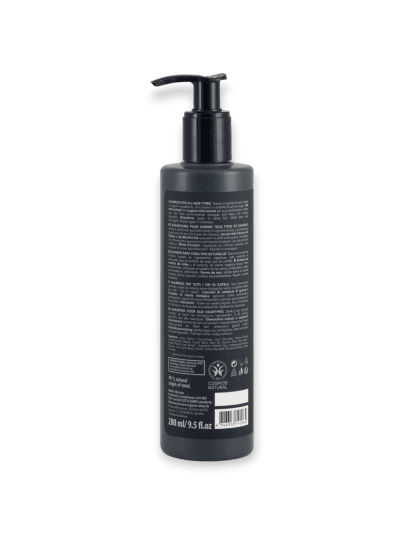 Шампоан за мъже - всеки тип коса, 280 мл, Organic Shop