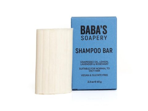 Solid Shampoo with Grape Seed Oil 65g, Baba`s Soapery
