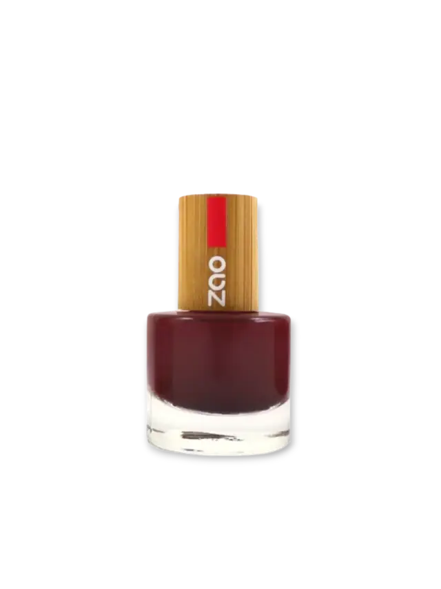 ZAO Organic Натурален лак за нокти тъмна Череша 659