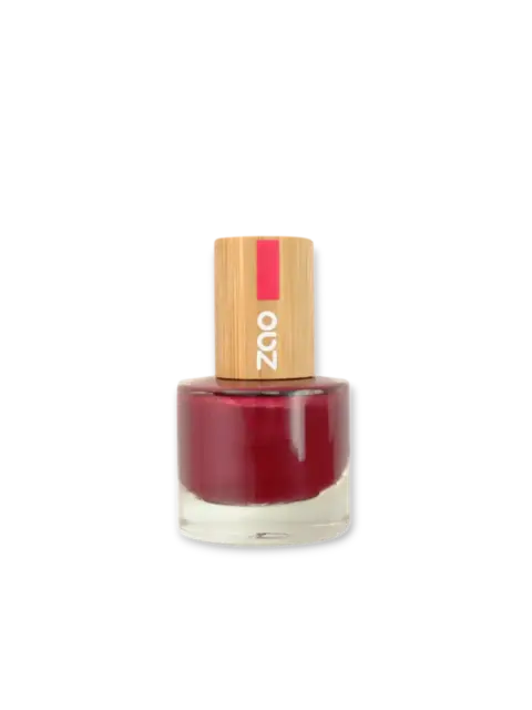 ZAO Organic Натурален лак за нокти Pearly red 674