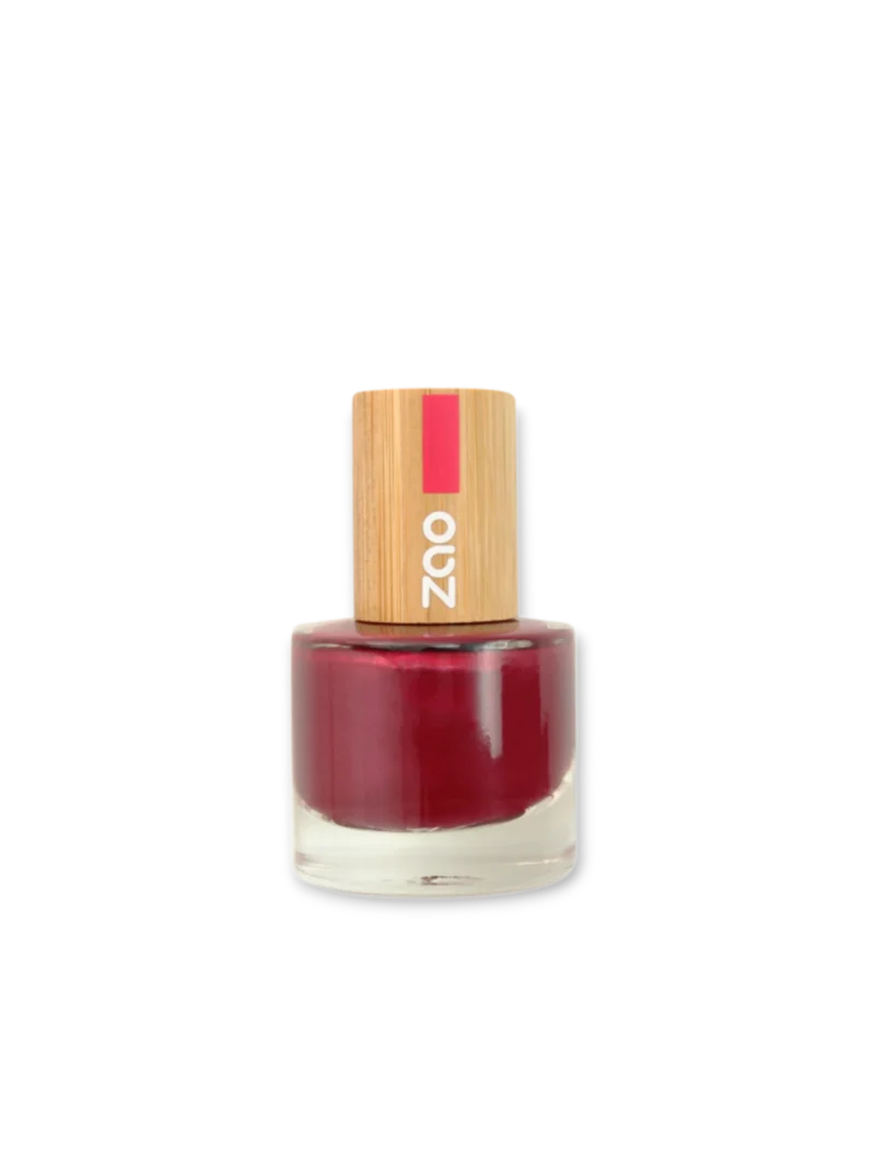 ZAO Organic Натурален лак за нокти Pearly red 674
