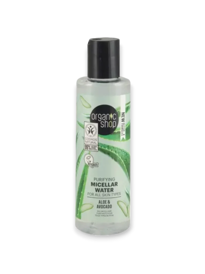 Почистваща мицеларна вода Алое и авокадо, 150 мл, Organic Shop