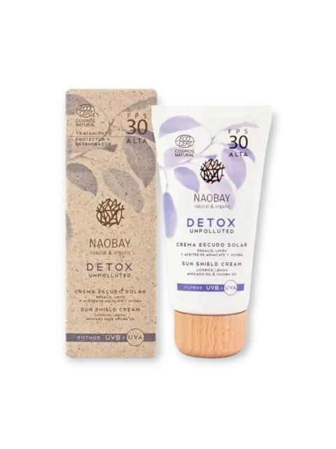 Naobay DETOX слънцезащитен крем за лице SPF30