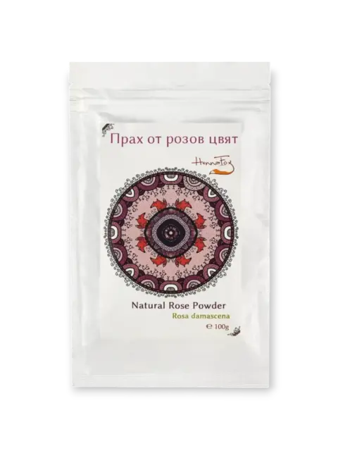 Прах от розов цвят 100 г HennaFox