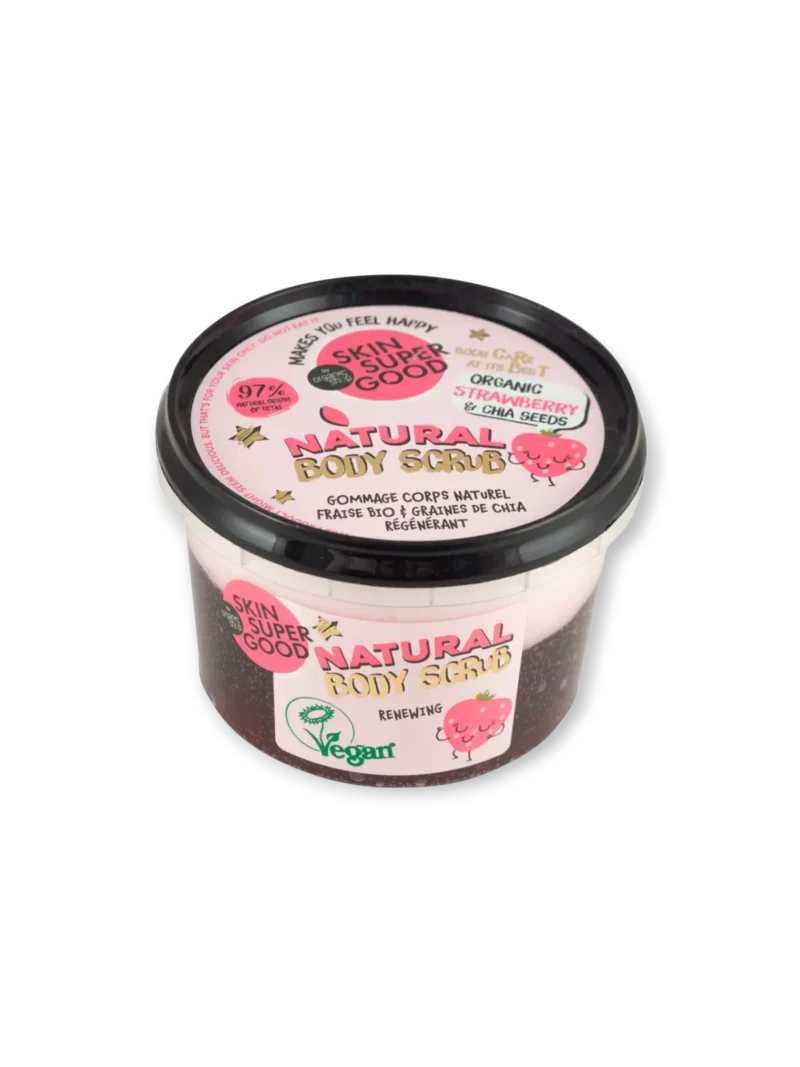 Обновяващ пилинг за тяло Ягода и семена от чиа , Organic Shop, 250 мл