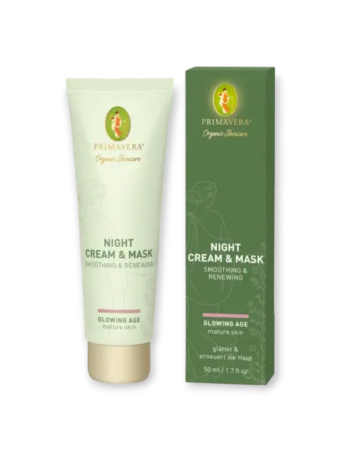 Night cream and face mask Glowing Age 50 ml Primavera