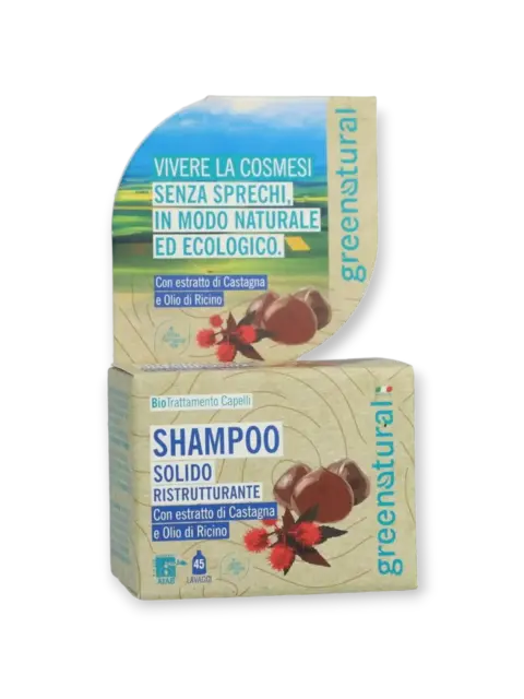 Solid restorative shampoo, 55 g Greenatural