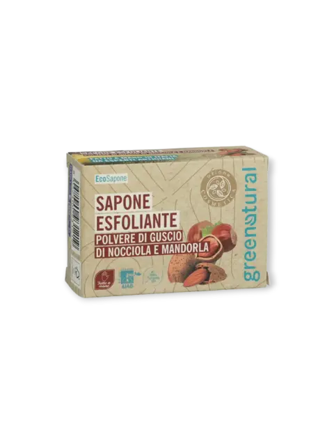 Ексфолиращ сапун Бадем и лешник, 100 г Greenatural