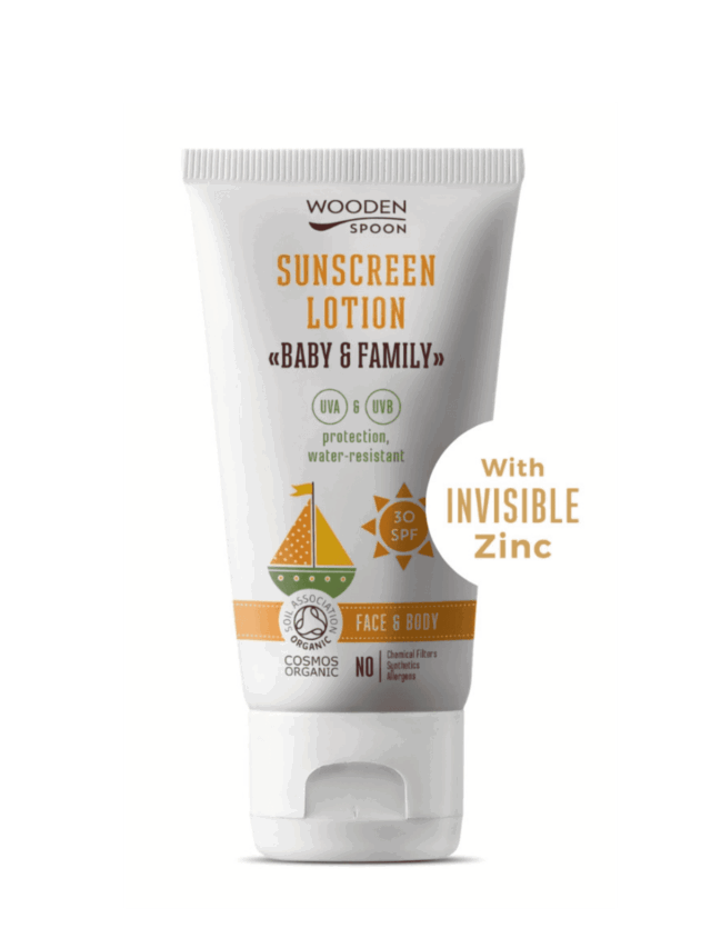 Wooden Spoon Био слънцезащитен лосион BABY FAMILY SPF 30