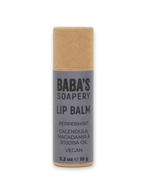 Балсам за устни с мента 10 г, Baba`s Soapery
