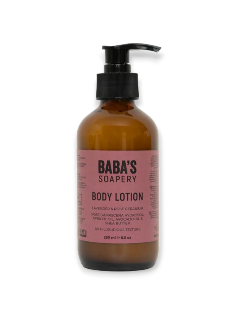 Лосион за тяло с лавандула и гераниум Baba`s Soapery