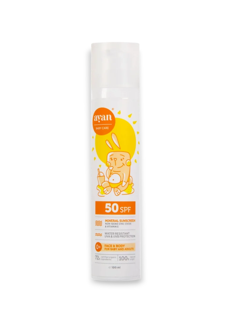 AYAN Минерална слънцезащита SPF 50, 100 мл