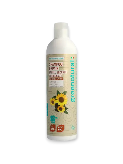 Restorative shampoo for dry and damaged hair 400 ml Greenatural