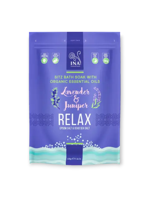 Relax Соли за вана InaEssentials с Лавандула и Хвойна за Хармония и спокойствие