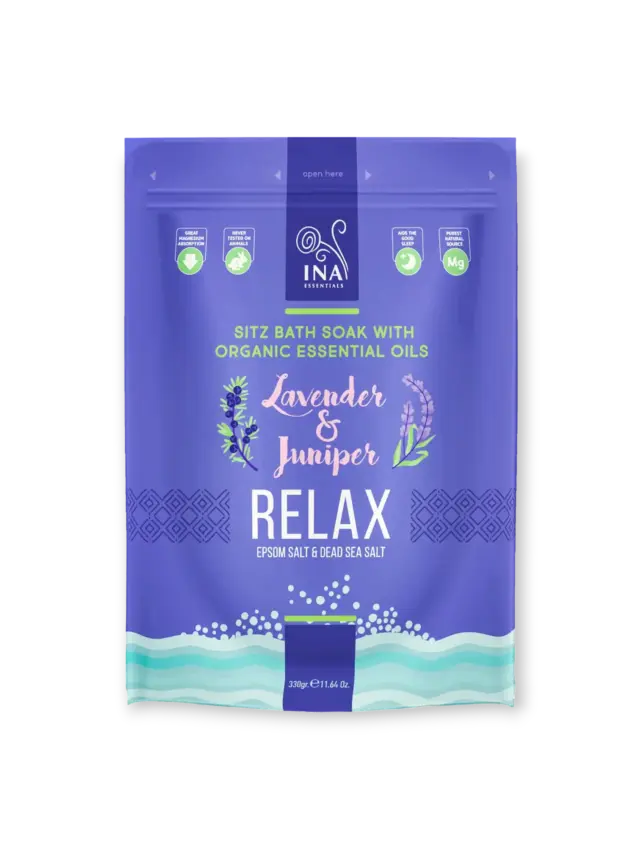 Relax Соли за вана InaEssentials с Лавандула и Хвойна за Хармония и спокойствие