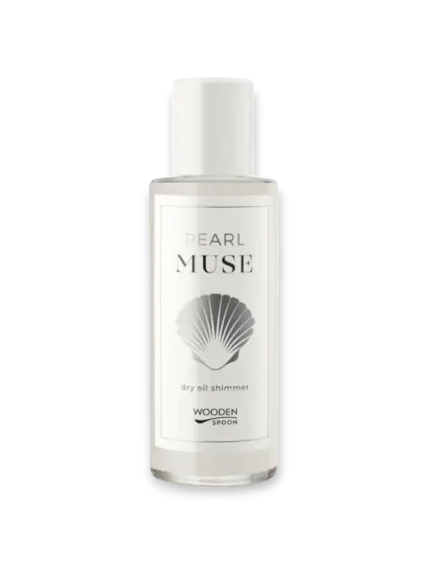 Pearl Muse Shiny Dry Body Oil, деревянная ложка