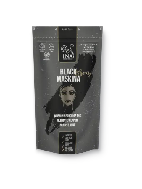 Маска за лице Черна Maskina InaEssentials