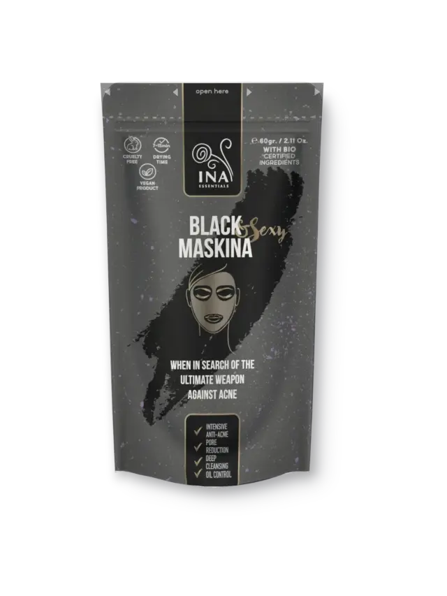 Маска за лице Черна Maskina InaEssentials