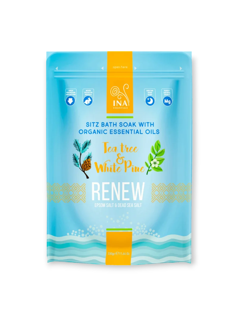 Renew Соли за вана с Чаено дърво и Бял бор InaEssentials 330 гр