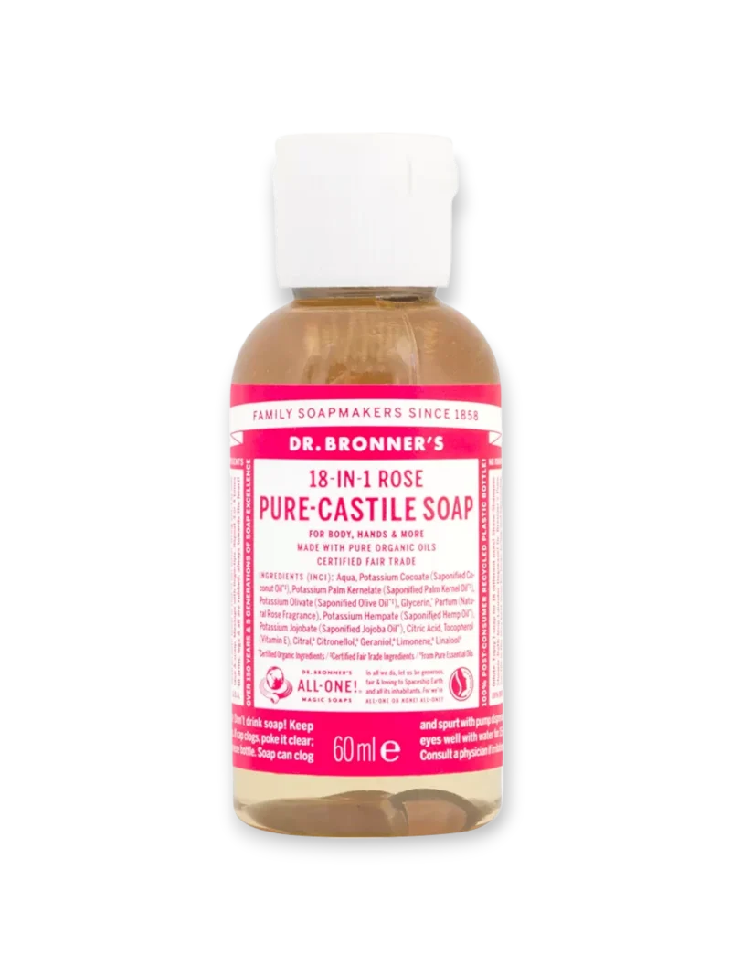 Кастилски сапун - Роза 60/236/475 мл Dr.Bronner`s