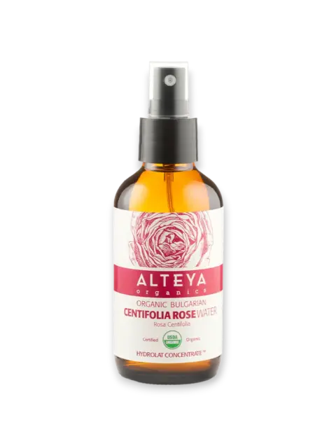 Био розова вода Роза Сентифолия 120/240 мл кафяво стъкло Alteya Organics