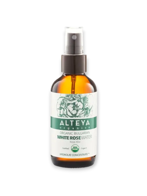 Organic rose water Rosa Alba 120/240 ml brown glass Alteya Organics