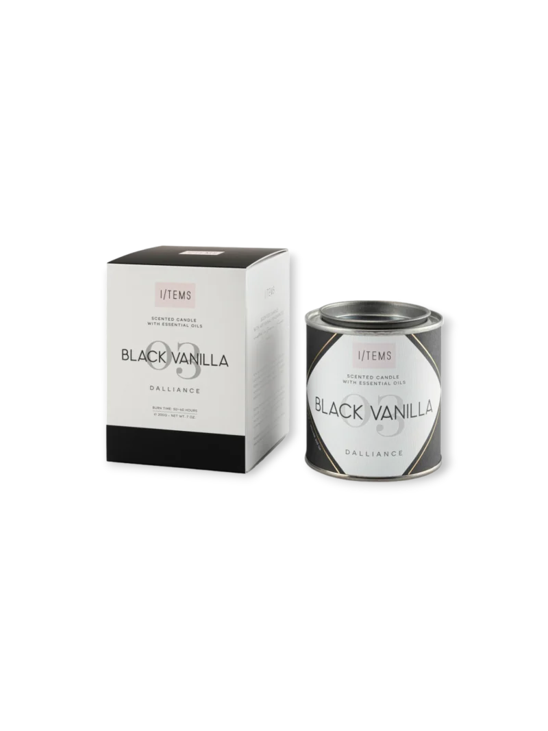 Ароматна свещ с етерични масла 03 BLACK VANILLA - Image 2
