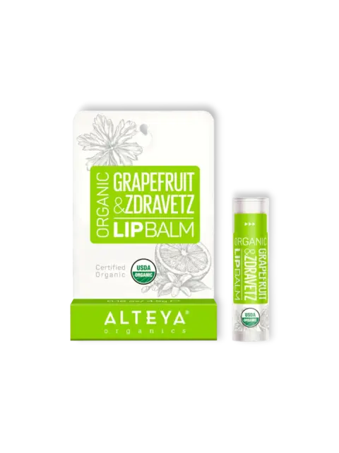 Био балсам за устни Грейпфрут и Здравец 5 г Alteya Organics