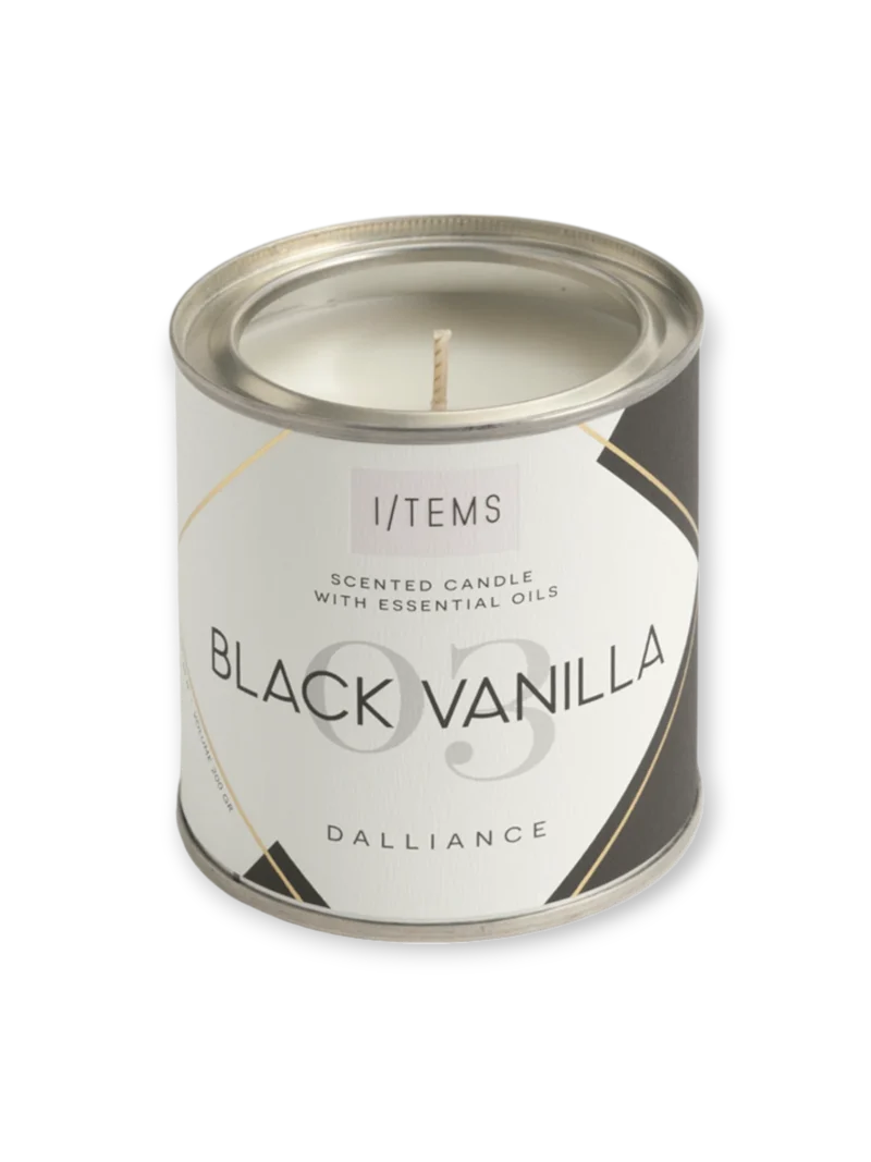 Ароматна свещ с етерични масла 03 BLACK VANILLA