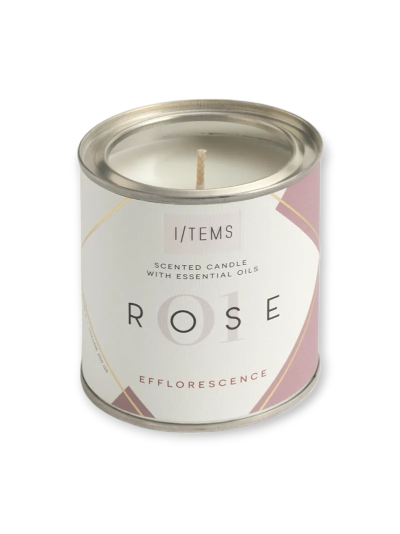 Ароматна свещ с етерични масла 01 ROSE