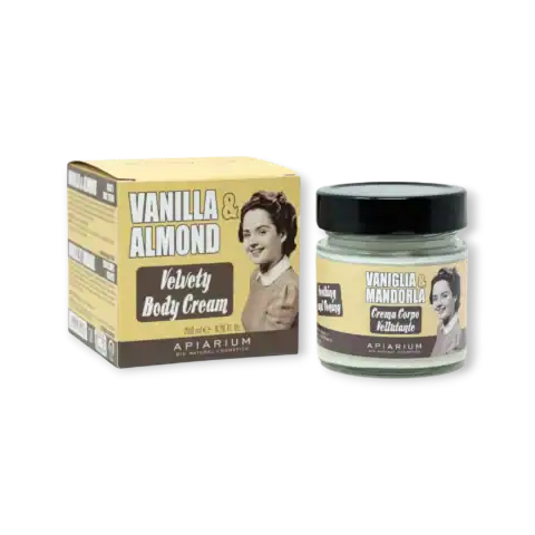 Organic body cream Vanilla and Almond 200 ml Apiarium