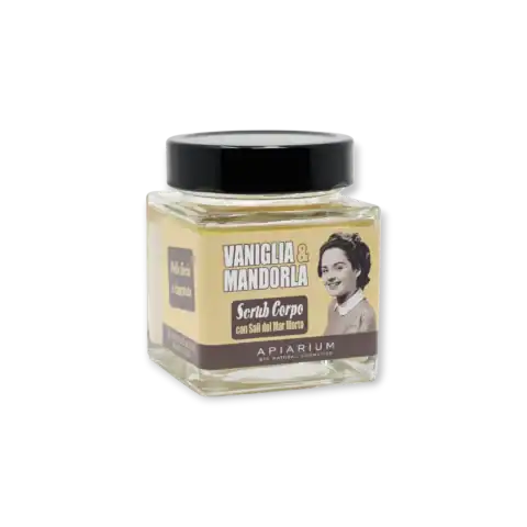 Organic body scrub Vanilla and Almond 410 g Apiarium