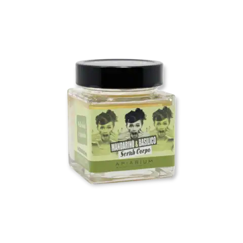 Organic Body Scrub Mandarin and Basil 410 g Apiarium