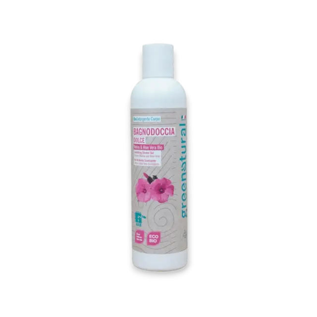 Greenatural Shower Gel – Sweet Mallow & Organic Aloe 250 ml