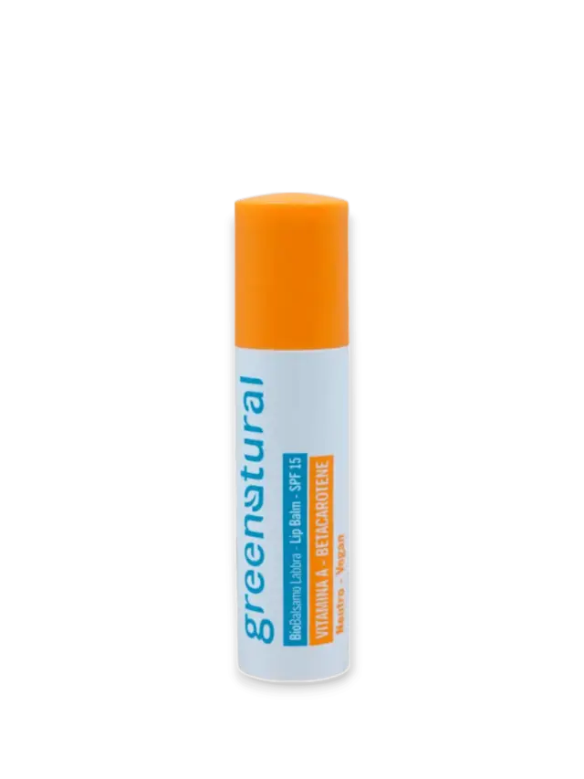 Хидратиращ слънцезащитен балсам за устни SPF 15 с витамин A – Greenatural