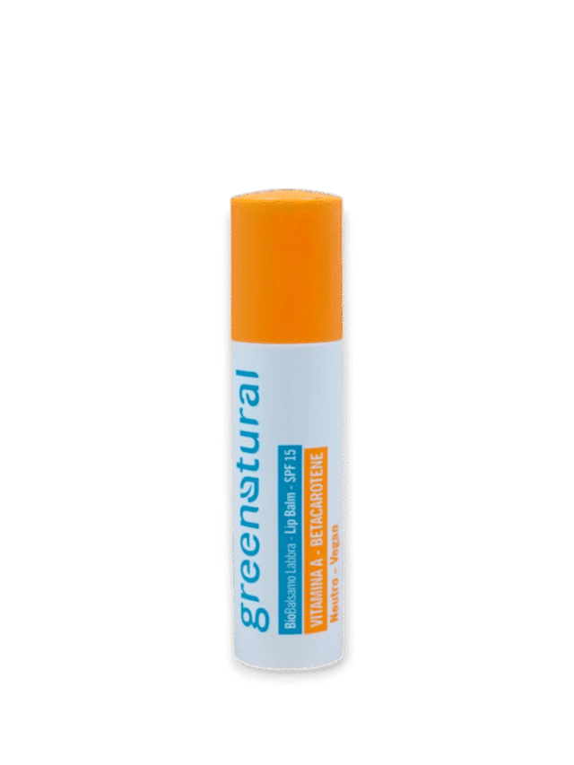 Хидратиращ слънцезащитен балсам за устни SPF 15 с витамин A – Greenatural
