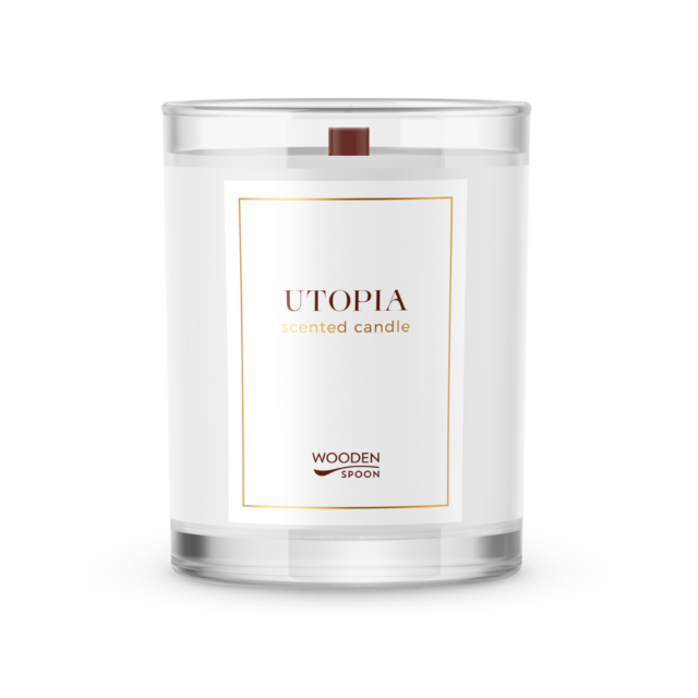 Натурална соева свещ Utopia, 200 мл Wooden Spoon
