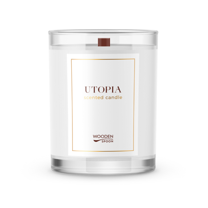 Натурална соева свещ Utopia, 200 мл Wooden Spoon
