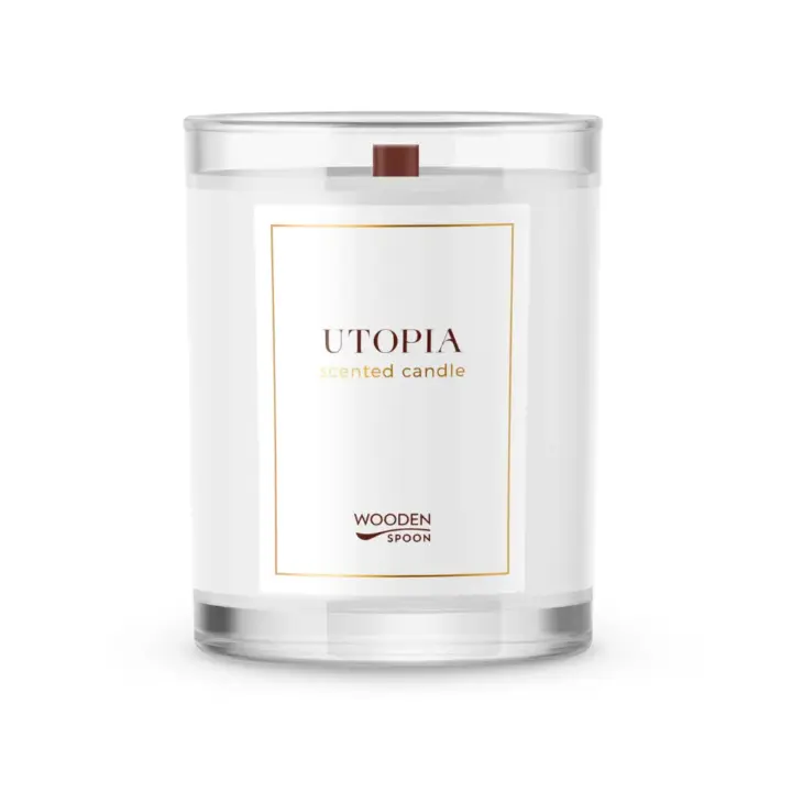 Натурална соева свещ Utopia, 200 мл Wooden Spoon